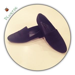 Paul Green black leather loafers size 6